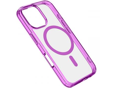 Cellular Line Iconic Mag за Apple iPhone 16 Pro Max, прозрачен/розов на супер цени