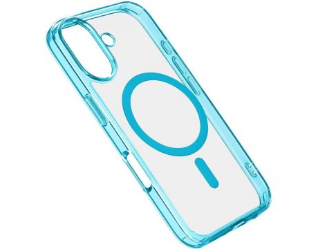 Cellular Line Iconic Mag за Apple iPhone 16, прозрачен/светлосин на супер цени