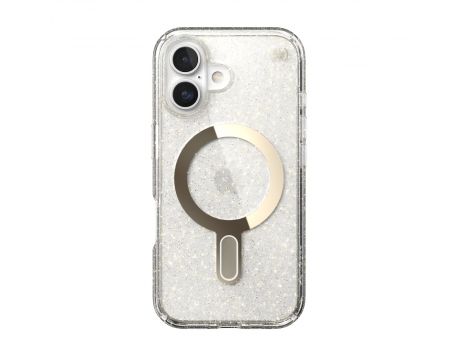Speck Presidio Lux Glitter MagSafe за Apple iPhone 16, прозрачен на супер цени