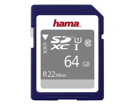 64GB Hama SDXC, син на супер цени