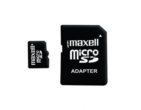 64GB microSDXC Maxell + SD Адаптер, черен на супер цени