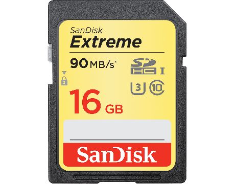 16GB SanDisk SDHC Extreme, черен на супер цени