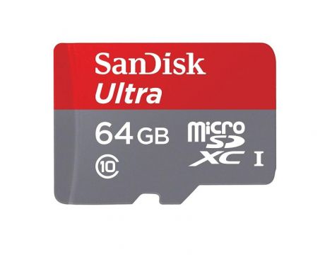 64GB microSDXC SanDisk + SD Adapter на супер цени