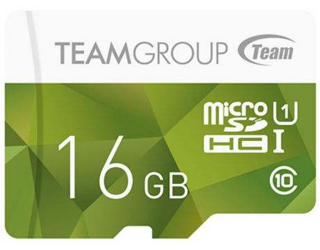 16GB microSDHC Team Group + SD Adapter, зелен на супер цени