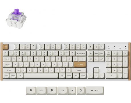 Keychron K10 HE Special Edition, бял на супер цени