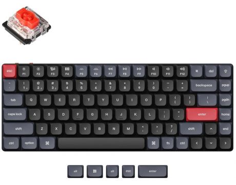 Keychron K3 Pro QMK/VIA RGB Red (Hot-Swappable), черен на супер цени