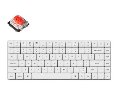 Keychron K3 Pro White QMK/VIA Red, бял на супер цени