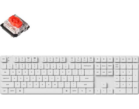 Keychron K5 Pro RGB Red (Hot-swappable), бял на супер цени