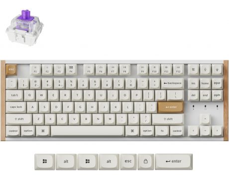 Keychron K8 HE Special Edition, бял на супер цени