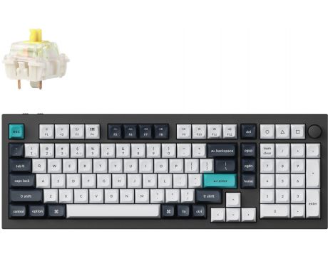 Keychron Q5 Max QMK, черен/бял на супер цени