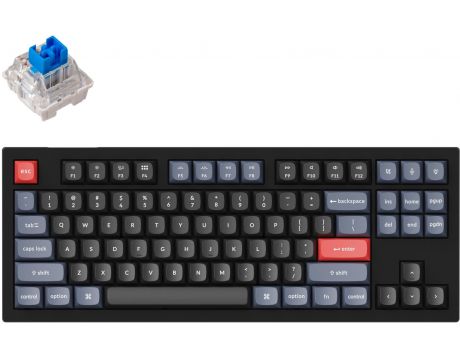 Keychron V3 QMK RGB Blue, черен на супер цени