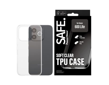 SAFE Soft Clear TPU за HONOR 600 Lite, прозрачен на супер цени