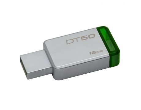 16GB Kingston DataTraveler 50, Сив/зелен на супер цени