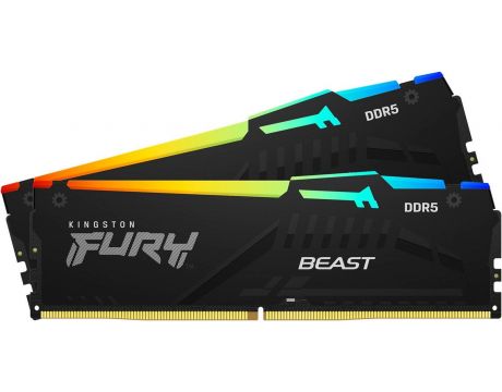 2x32GB DDR5 5200 Kingston Fury Beast RGB на супер цени