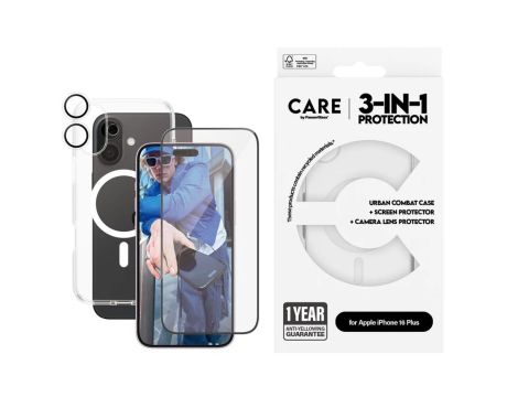 PanzerGlass CARE 3-in-1 за Apple iPhone 16 на супер цени