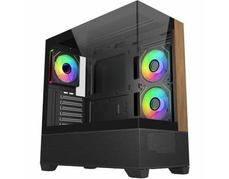 CoolerMaster Elite 690 Wood, черен на супер цени