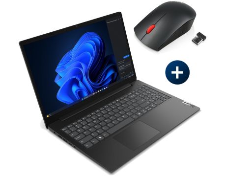 лаптоп Lenovo V15 G5 IRL и безжична мишка Lenovo ThinkPad Essential на супер цени