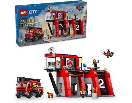 LEGO Fire Station with Fire Truck на супер цени