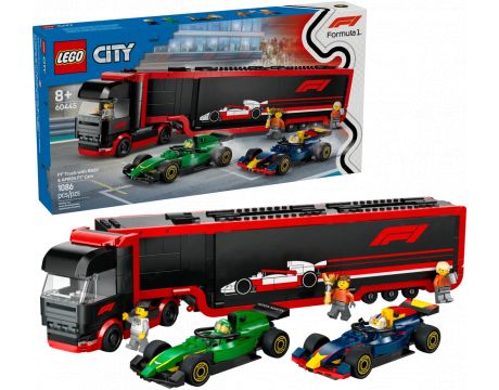 LEGO F1® Truck with RB20 & AMR24 F1® Cars на супер цени