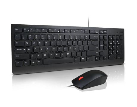 Lenovo Essential Wired Combo, черен на супер цени