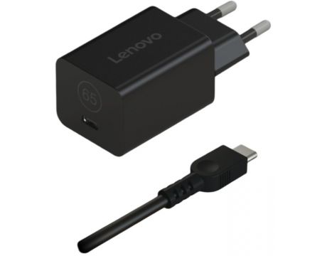 Lenovo GaN Nano 65W, черен на супер цени