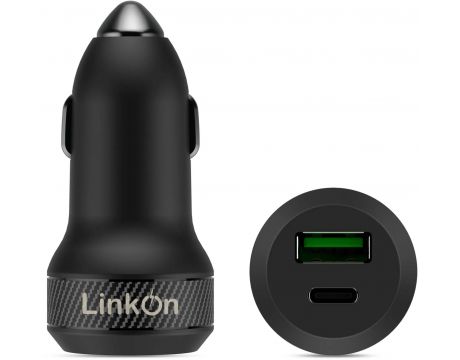 LinkOn 45W USB-C Car Charger, черен на супер цени