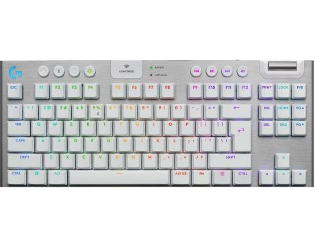 Logitech G915 X LIGHTSPEED TKL, бял на супер цени