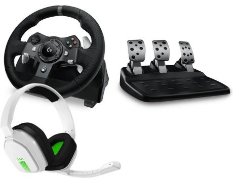 Logitech G920 Driving Force и слушалки Logitech Astro A10 на супер цени
