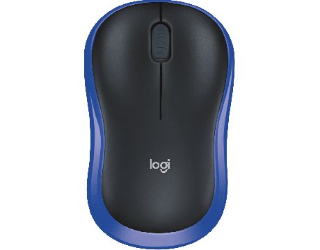 Logitech M185, черен/син на супер цени