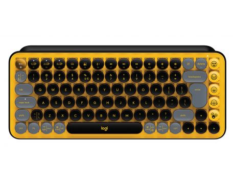 Logitech POP Keys, черен/жълт на супер цени
