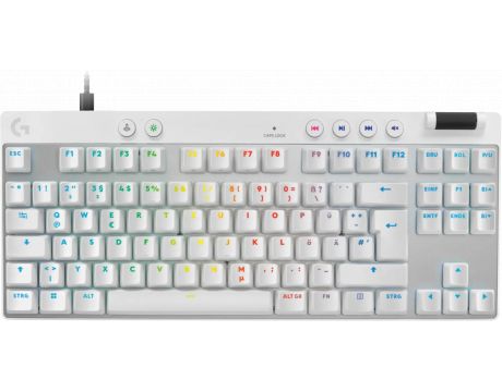 Logitech PRO X TKL RAPID, бял на супер цени