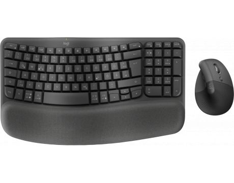 Logitech Wave keys and Lift combo, черен на супер цени
