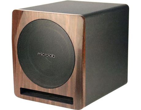 Microlab SOLO SUB10, черен/кафяв на супер цени