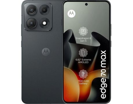 Motorola Edge 70 Max, 8GB, 256GB, PANTONE Dark Shadow на супер цени