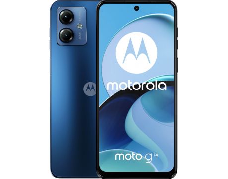 Motorola Moto G14, 4GB, 128GB, Sky Blue на супер цени