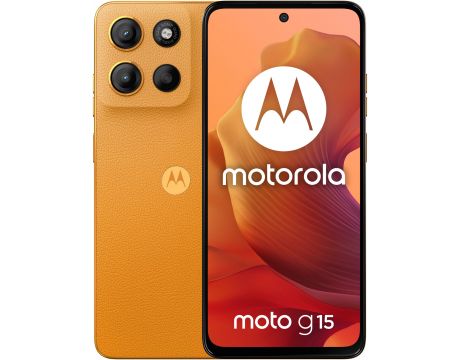 Motorola Moto G15, 8GB, 512GB, Sunrise Orange на супер цени