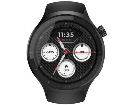 Motorola Moto Watch, 47 мм, черен на супер цени
