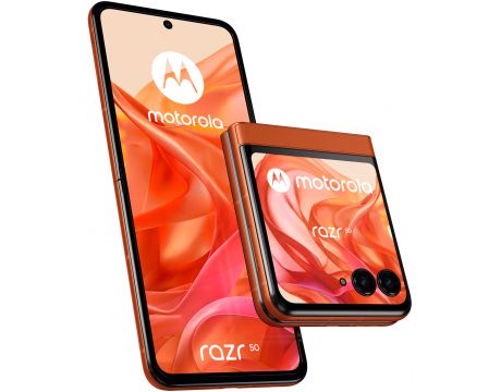 Motorola Razr 50, 8GB, 256GB, Spritz Orange на супер цени