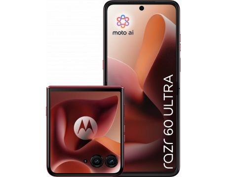Motorola Razr 60 Ultra, 16GB, 512GB, PANTONE Rio Red на супер цени