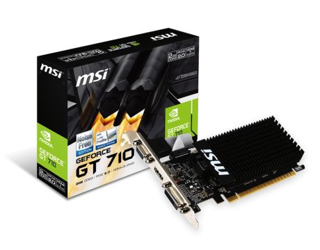 MSI GeForce GT 710 2GB Low Profile на супер цени