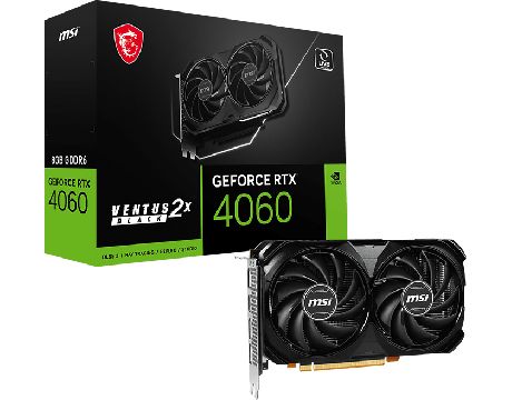 MSI GeForce RTX 4060 8GB Ventus 2X Black DLSS 3 на супер цени