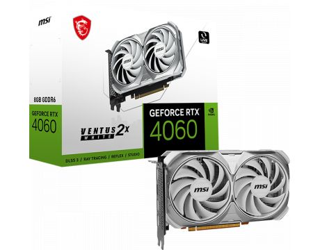 MSI GeForce RTX 4060 8GB Ventus 2X White DLSS 3 на супер цени