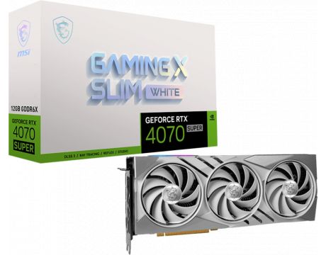 MSI GeForce RTX 4070 Super 12GB Gaming X Slim White DLSS 3 на супер цени