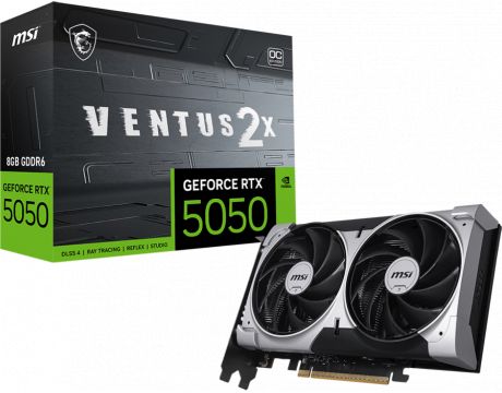 MSI GeForce RTX 5050 8GB VENTUS 2X OC DLSS 4 на супер цени