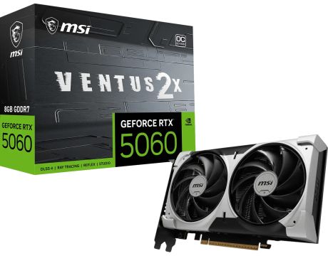 MSI GeForce RTX 5060 8GB VENTUS 2X OC V1 DLSS 4 на супер цени