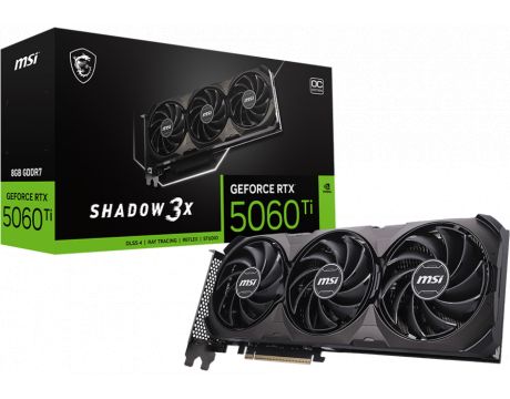 MSI GeForce RTX 5060 Ti 8GB SHADOW 3X OC DLSS 4 на супер цени