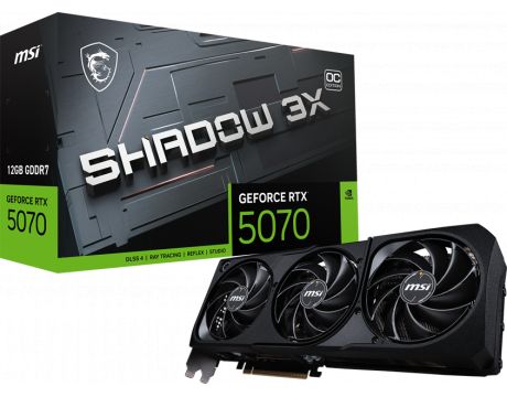 MSI GeForce RTX 5070 12GB SHADOW 3X OC DLSS 4 на супер цени