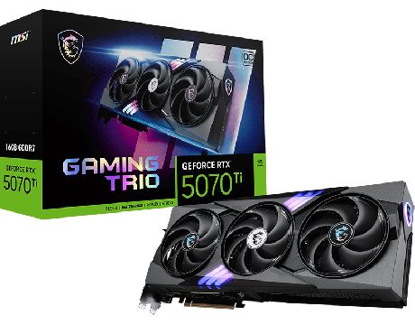 MSI GeForce RTX 5070 Ti 16GB GAMING TRIO OC DLSS 4 на супер цени
