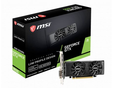 MSI GeForce GTX 1650 4GB LP OC на супер цени