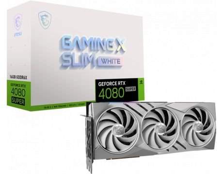 MSI GeForce RTX 4080 Super 16GB Gaming X Slim White DLSS 3 на супер цени
